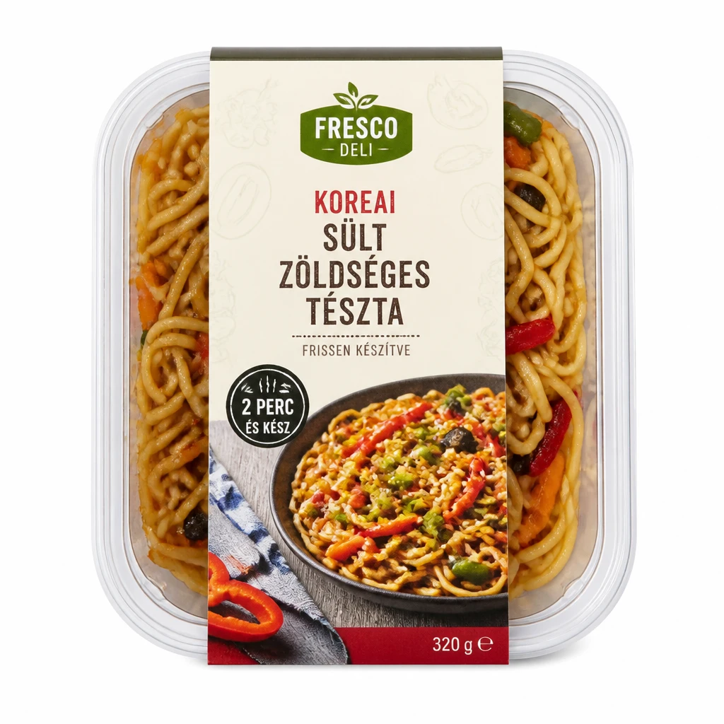 Fresco Deli koreai sült zöldséges tészta