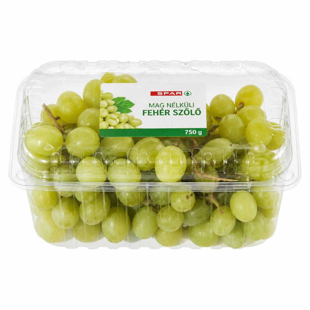 SPAR mag nélküli fehér szőlő csomagolt