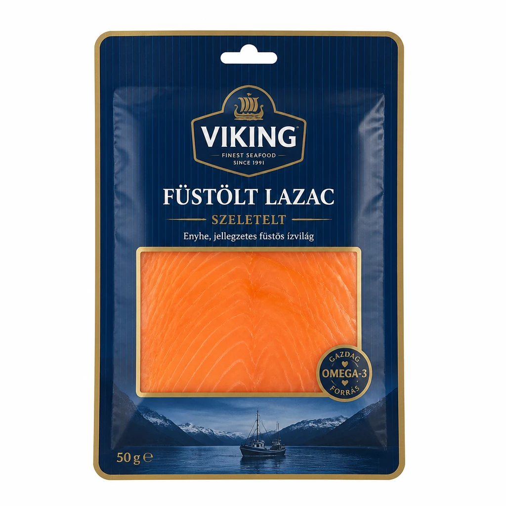 Viking füstölt lazac csomagolt