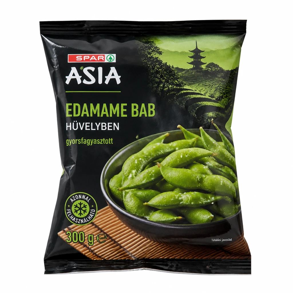 SPAR Asia edamame bab hüvelyben gyorsfagyasztott