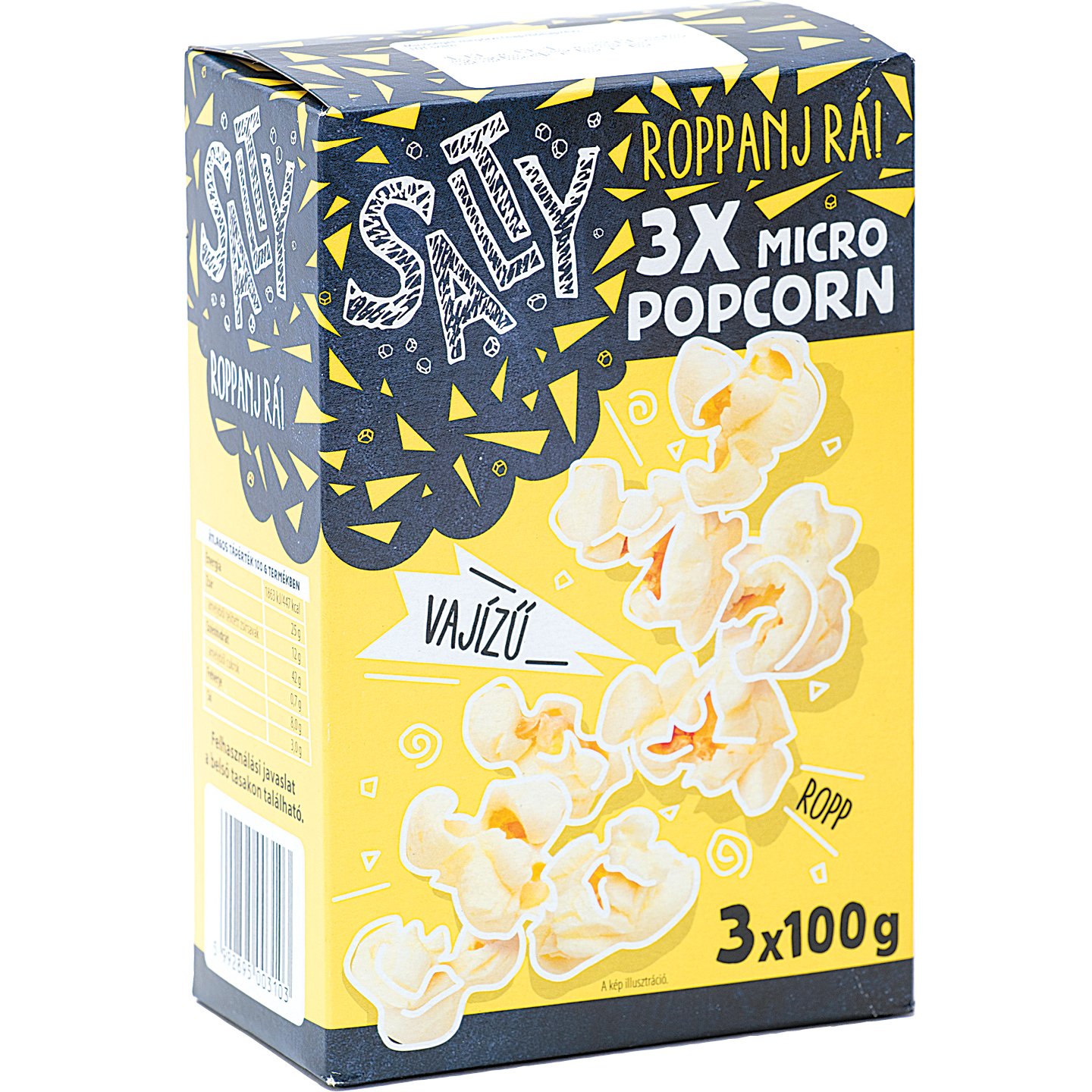 Salty Vajízű Micro Popcorn Triopack