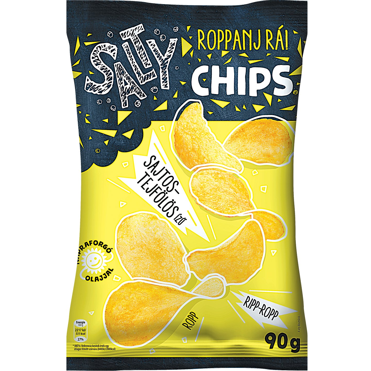 Salty Chips Sajtos-Tejfölös Ízű