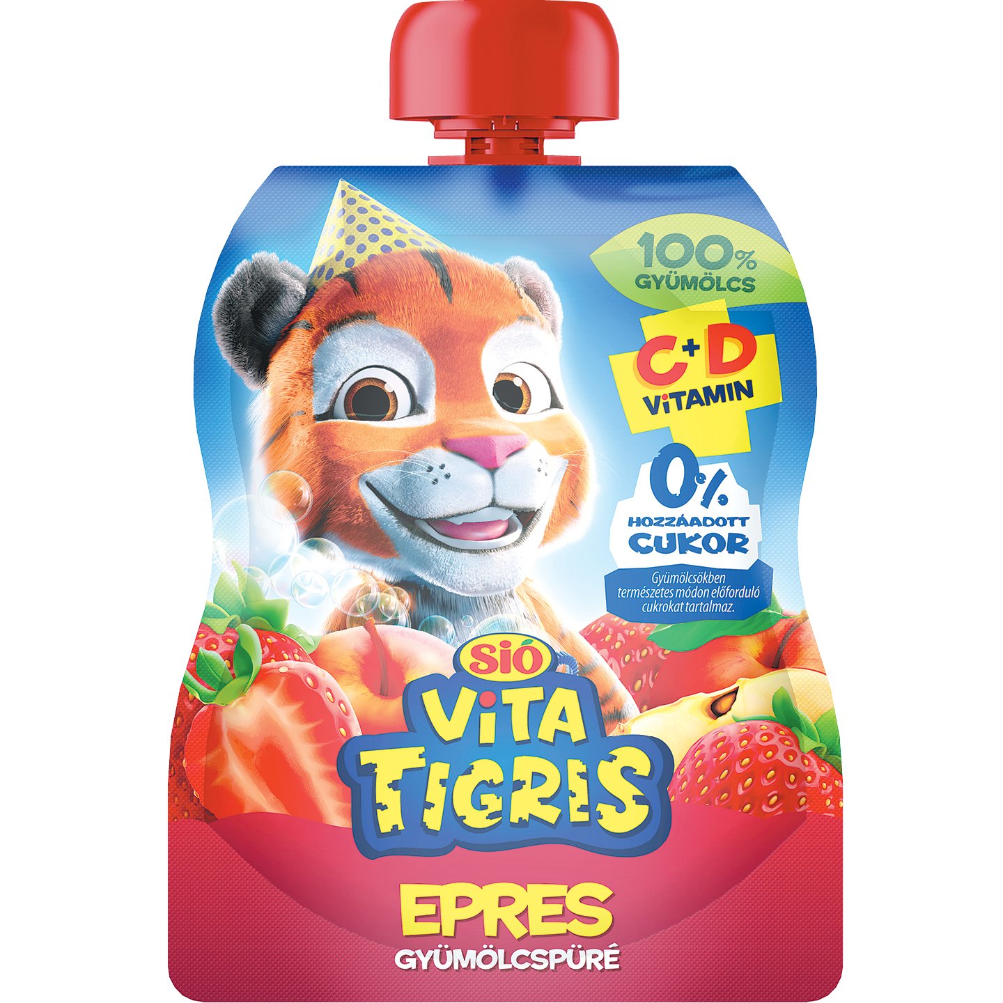 Sió Vitatigris Eper Ízű Gyümölcspüré