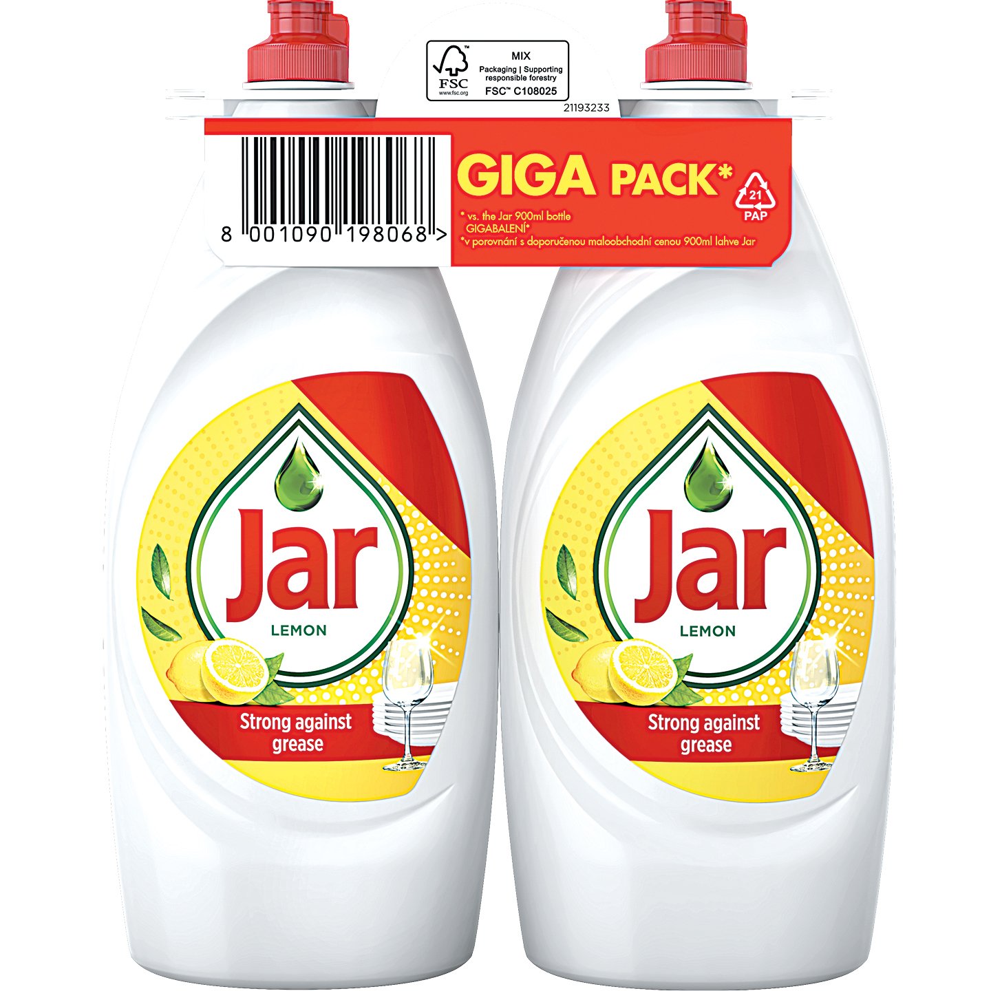 Jar Lemon Mosogatószer Duopack