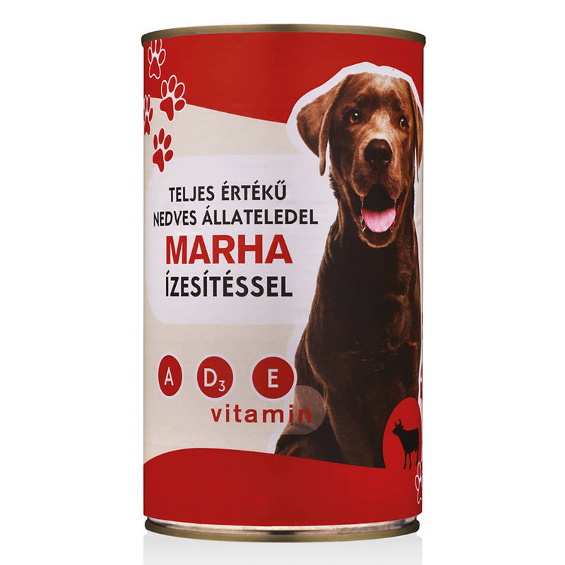 Kutyaeledel, marha ízesítéssel, 1240 g