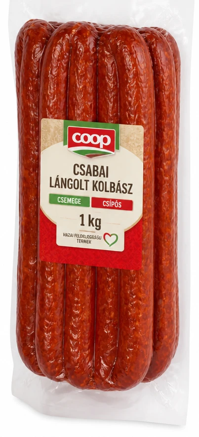 Coop csabai lángolt kolbász Csemege, Csípős