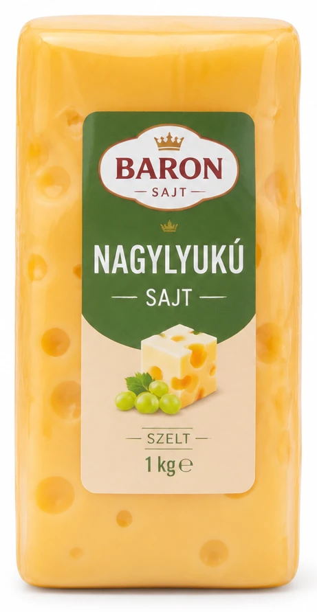 Baron nagylyukú sajt
