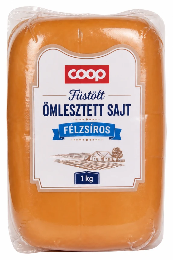 Coop füstölt ömlesztett sajt Félzsíros