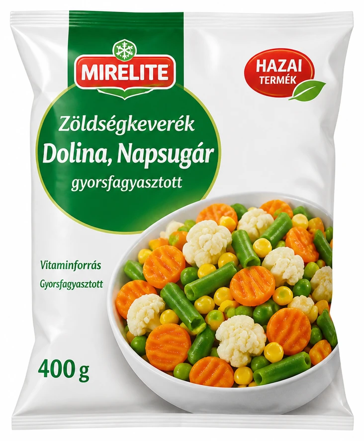 Mirelite gyorsfagyasztott zöldségkeverék Dolina, Napsugár