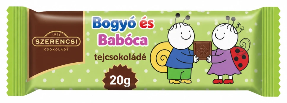 Szerencsi Bogyó és Babóca tejcsokoládé