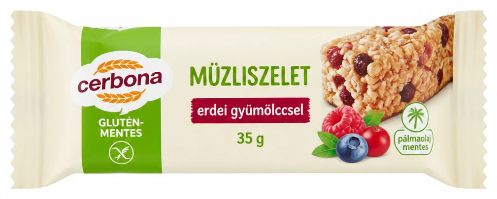 Cerbona gluténmentes müzliszelet
