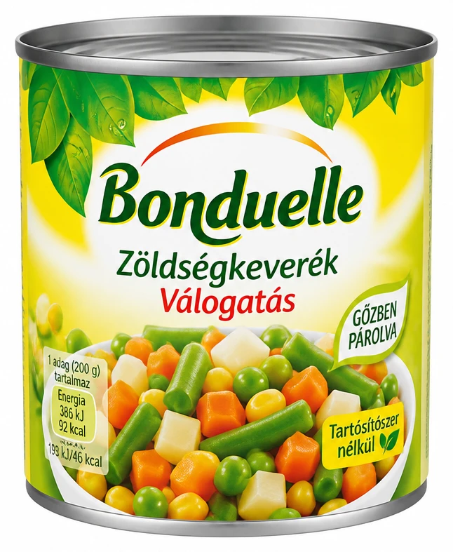 Bonduelle zöldségkonzerv