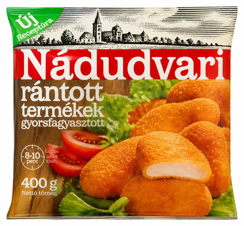 Nádudvari rántott termékek, gyorsfagyasztott