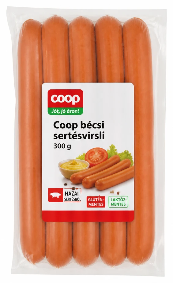 Coop bécsi sertésvirsli