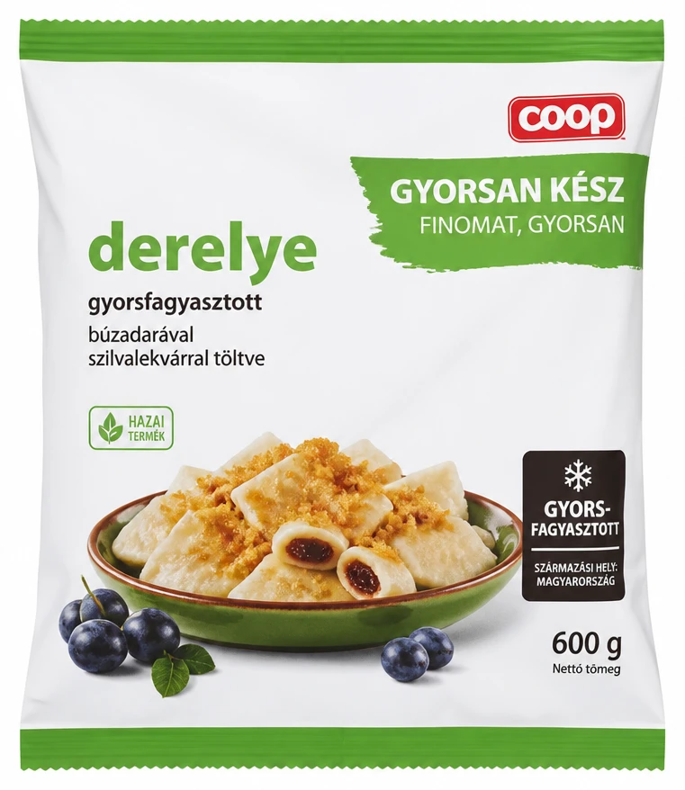 Coop GYORSAN KÉSZ gyorsfagyasztott derelye