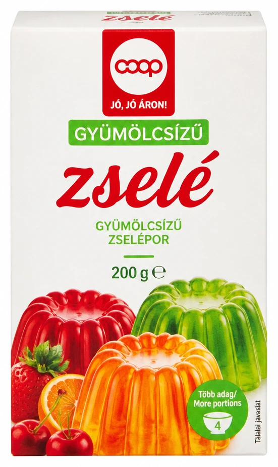 Coop gyümölcsízű zselé
