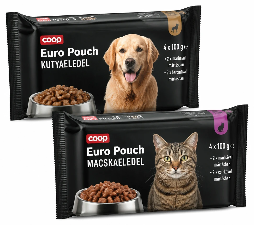 Coop Euro Pouch kutyaeledel, Coop Euro Pouch macskaeledel