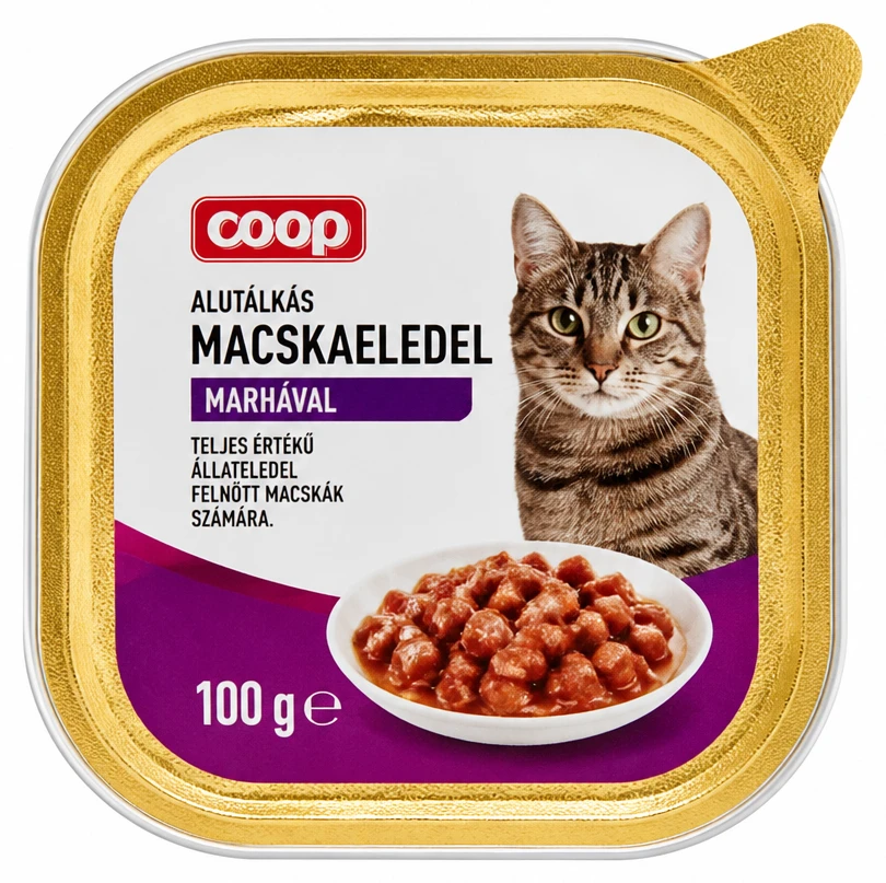 Coop alutálkás macskaeledel