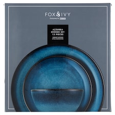 Fox & Ivy Azzurra étkészlet, 12 darabos