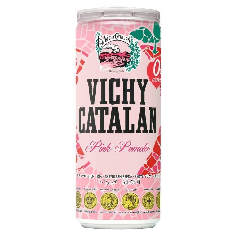 Vichy Catalan Pink Pomelo cukormentes, grapefruit ízű ízesített ásványvíz