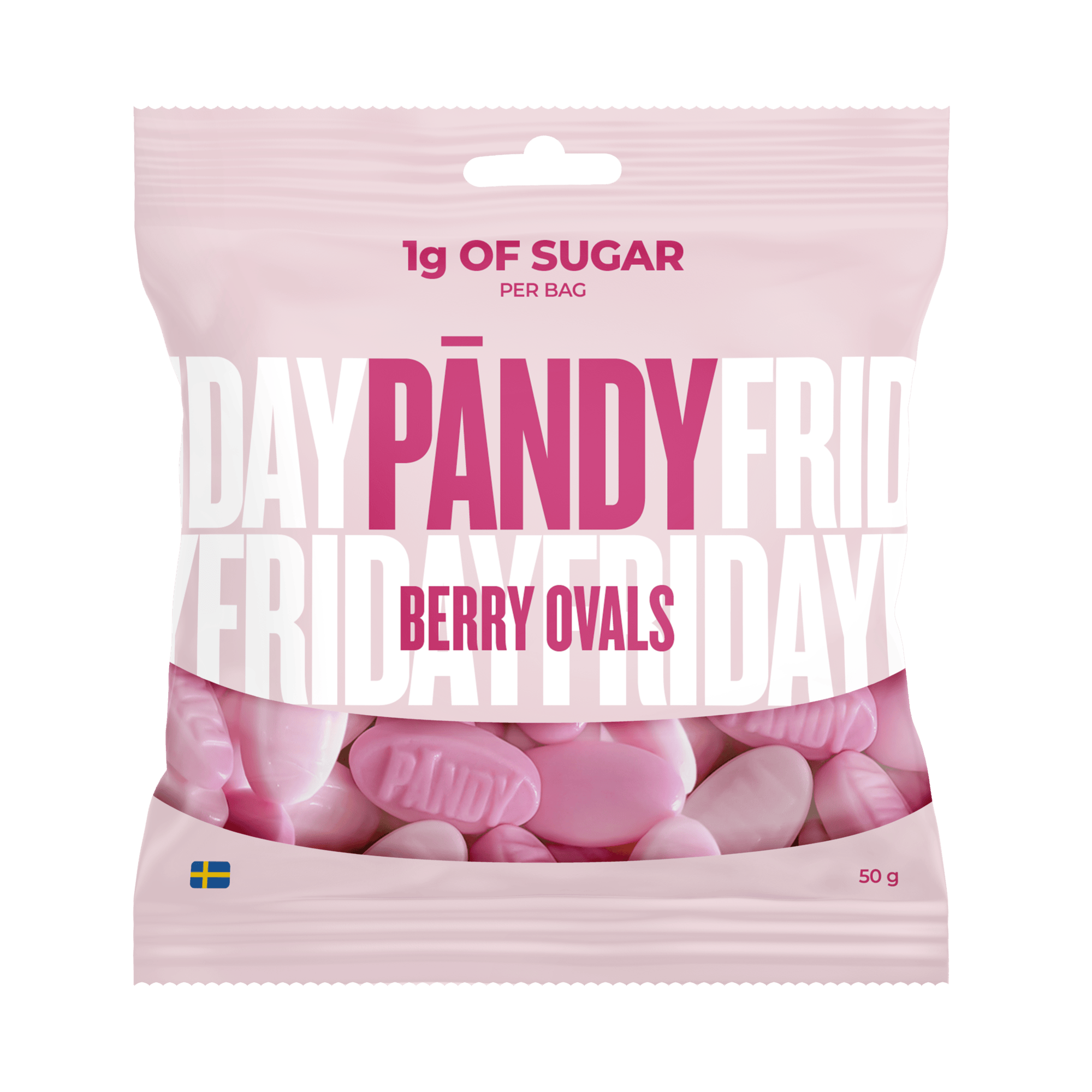 PÄNDY Gumicukor Berry Oval (1g Cukor)