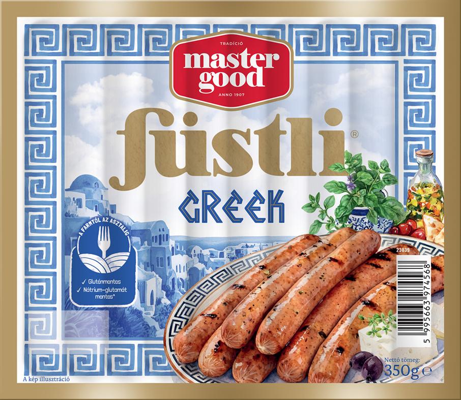 Master Good Füstli Görög fűszerezésű csirkehúsból készült virsli