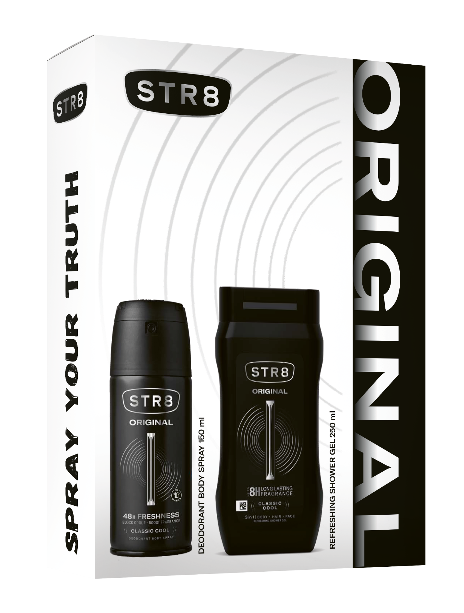 STR8 ORIGINAL DEOSPRAY & TUSFÜRDŐ AJÁNDÉKCSOMAG