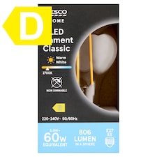 Home E27 ES 806 lm 60 W 2700K klasszik izzószálas LED