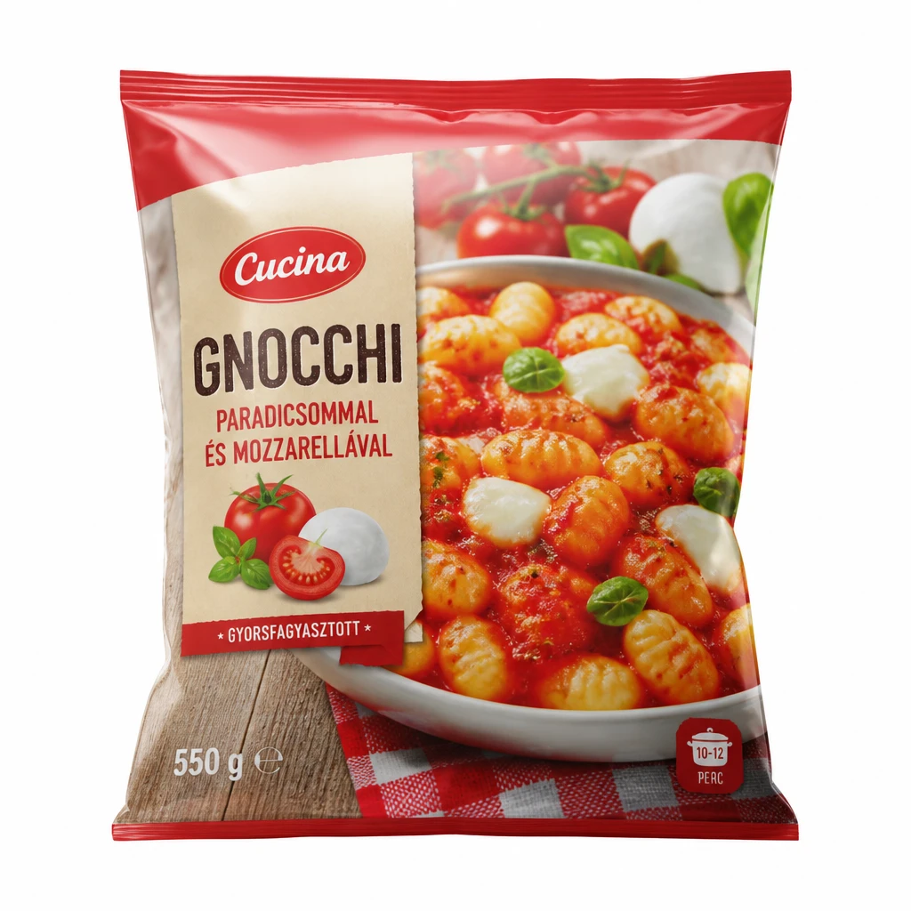 Gnocchi paradicsommal és mozzarellával 550 g