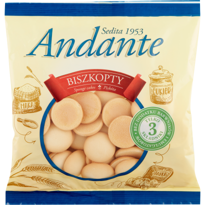 Andante kerek piskóta 130 g