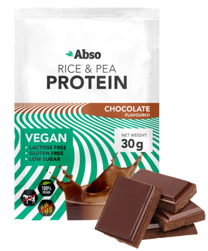 Abso Csokoládé ízű vegán protein por