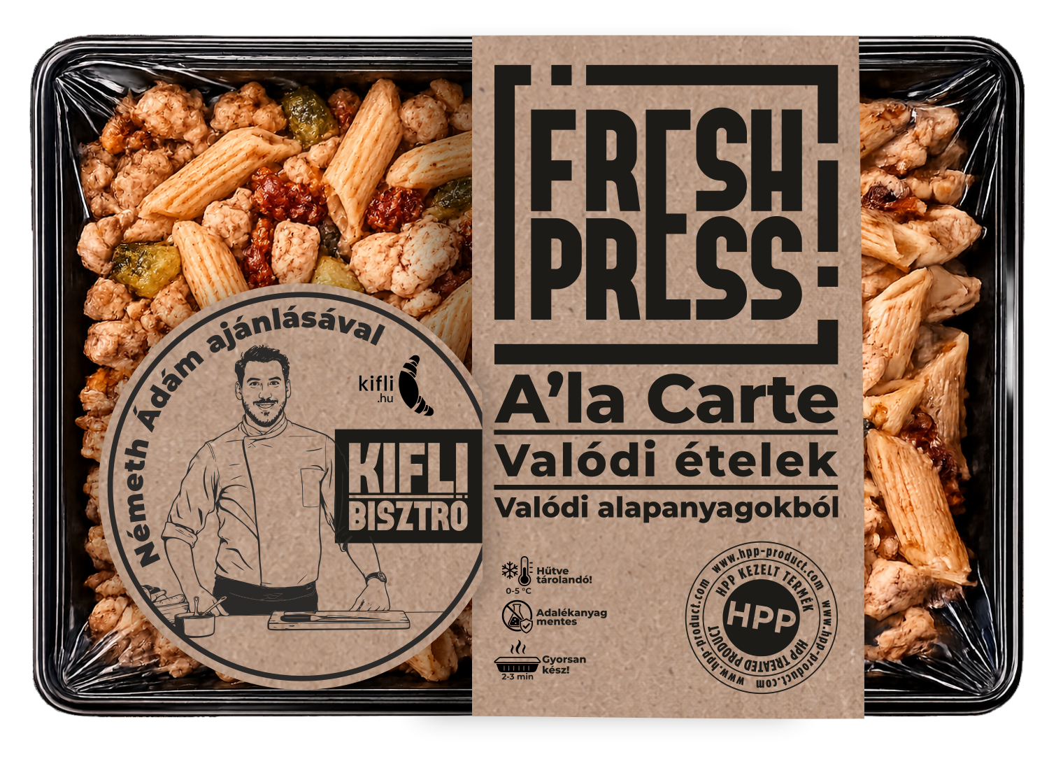 Kifli Bisztró X Freshpress Cukkinis csirkés penne