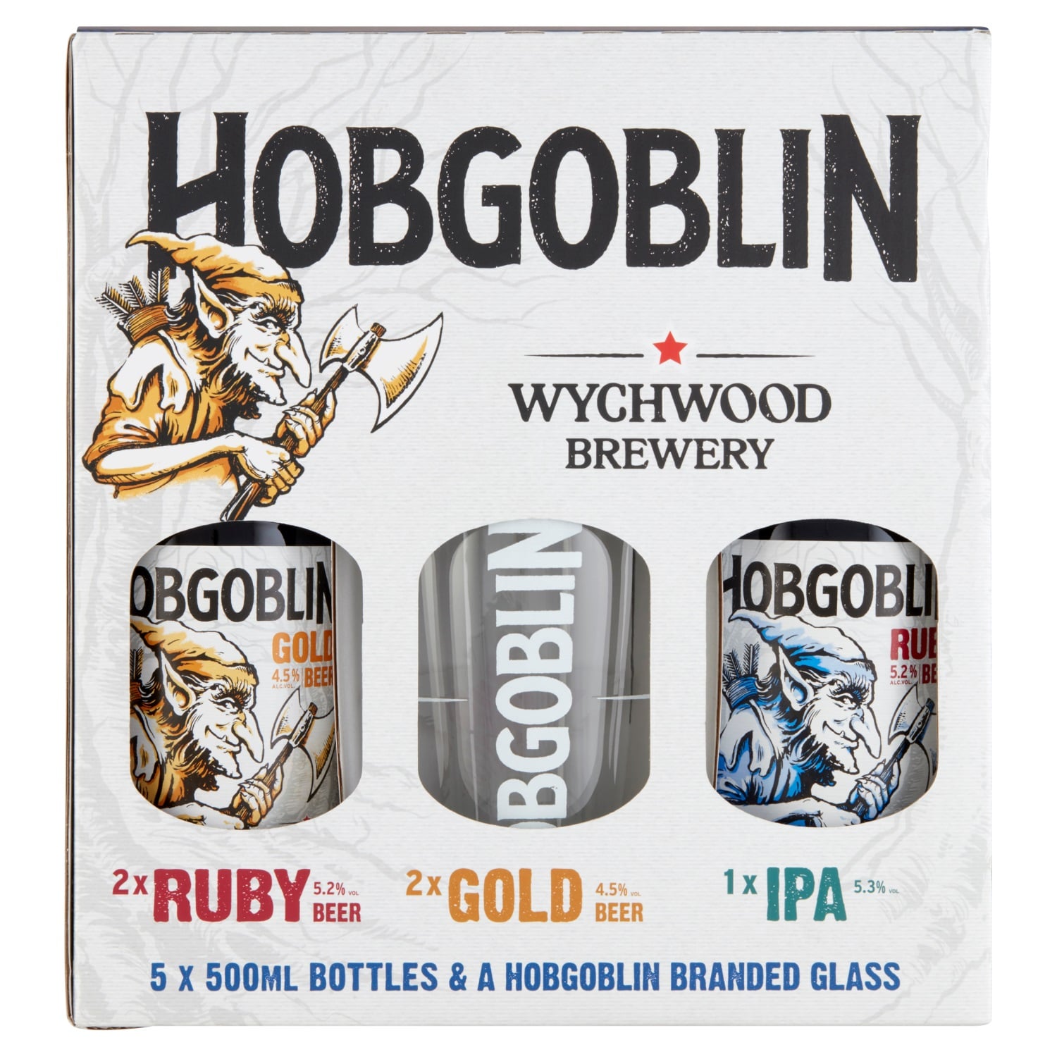 Hobgoblin sörválogatás pohárral