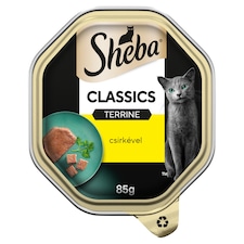 Sheba Classics Terrine teljes értékű nedves eledel felnőtt macskáknak csirkével 85 g