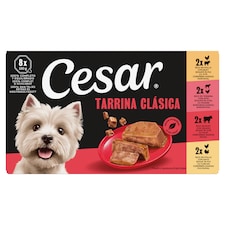 Cesar Tarrina Clásica teljes értékű nedves eledel felnőtt kutyák részére 8 x 150 g (1,2 kg)