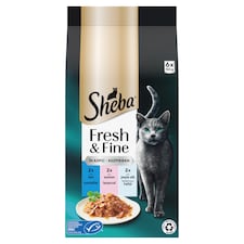 Sheba Fresh & Fine teljes értékű nedves eledel felnőtt macskáknak aszpikban 6 x 50 g (300 g)