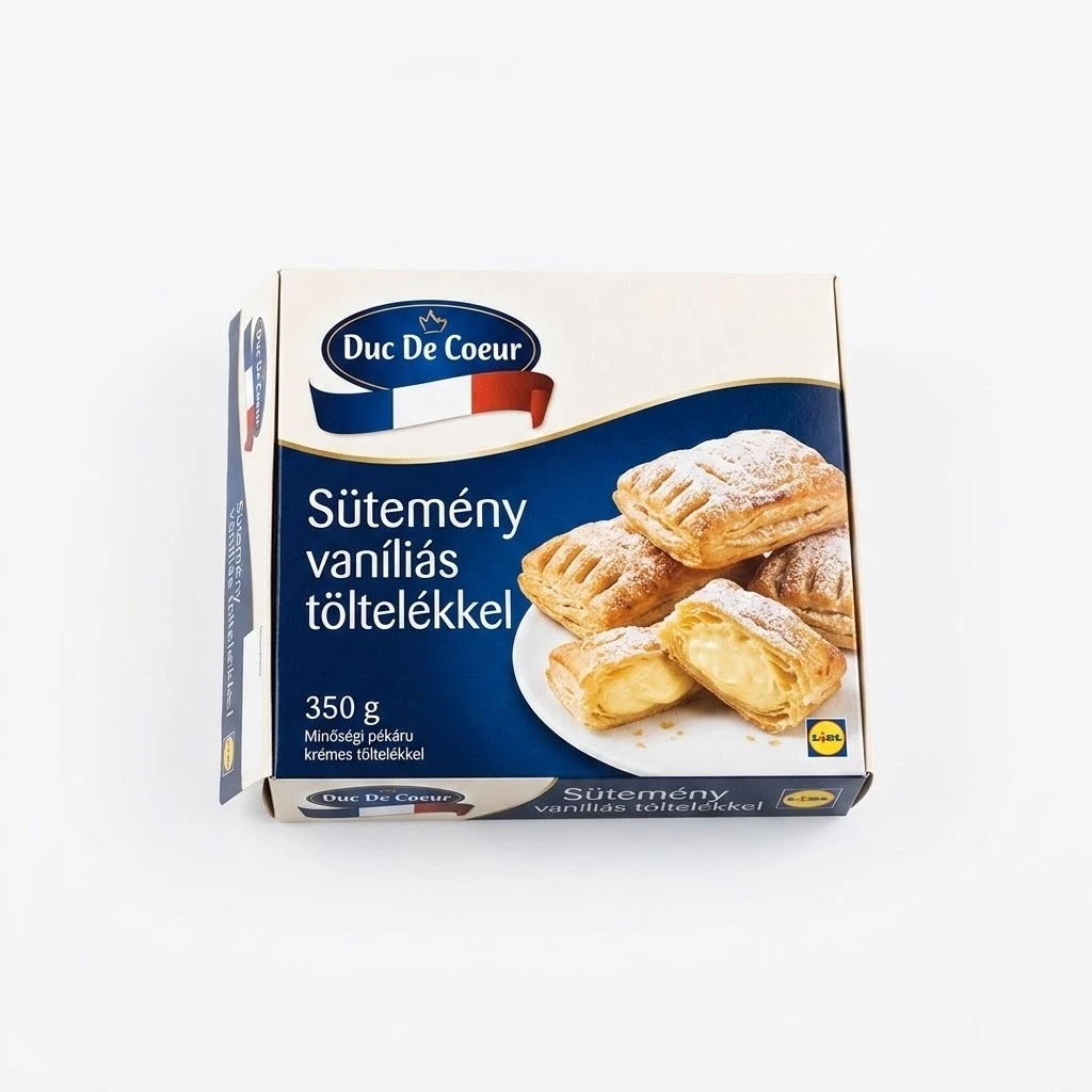 DUC DE COEUR Sütemény vaníliás töltelékkel