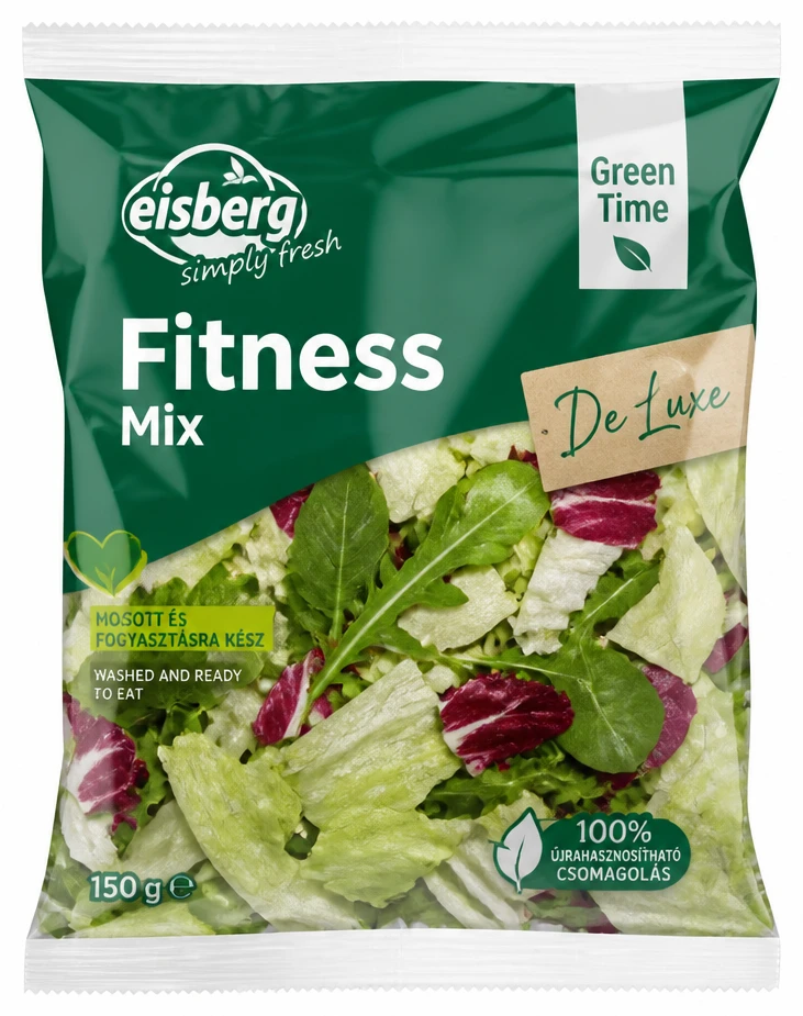 Eisberg Fitness Mix, De Luxe Mix salátakeverék csomagolt