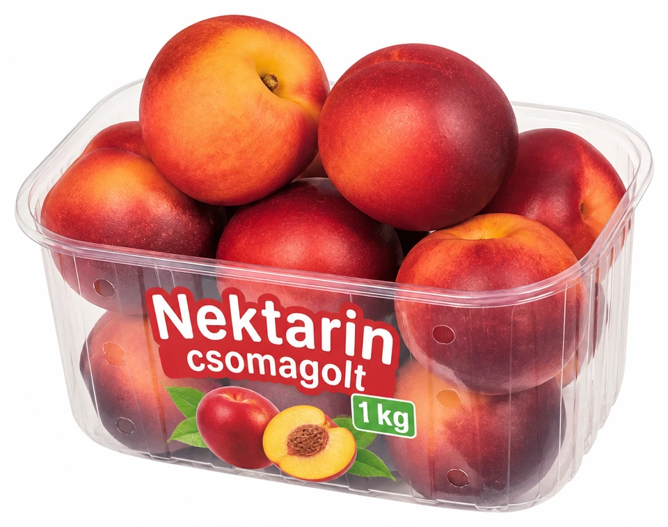 Nektarin csomagolt