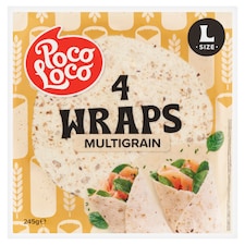 Poco Loco Multigrain tortilla búzalisztből 4 db 245 g