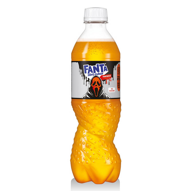 Szénsavas üdítőital, narancs zero, 0,5 l