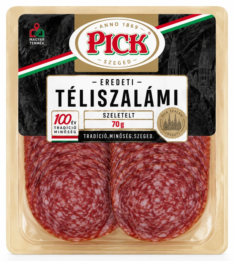 Pick Téliszalámi szeletelt, körtálcás