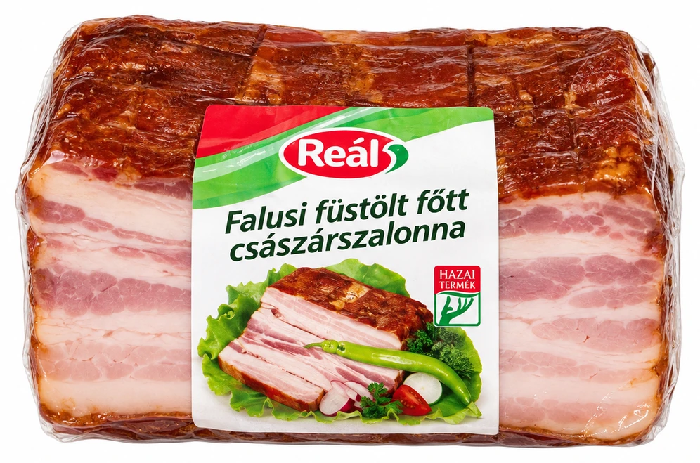 Falusi füstölt főtt császárszalonna