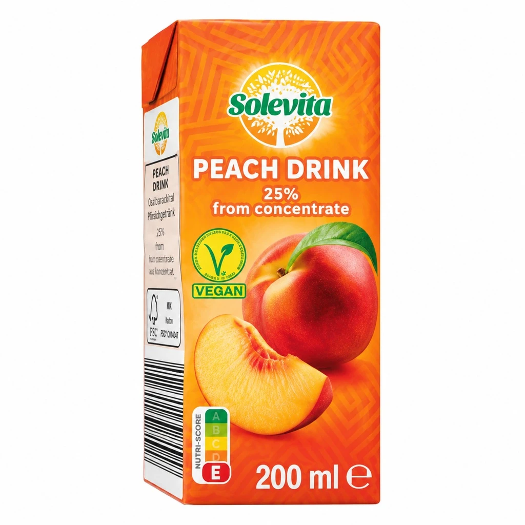 SOLEVITA Őszibarack- / almaital