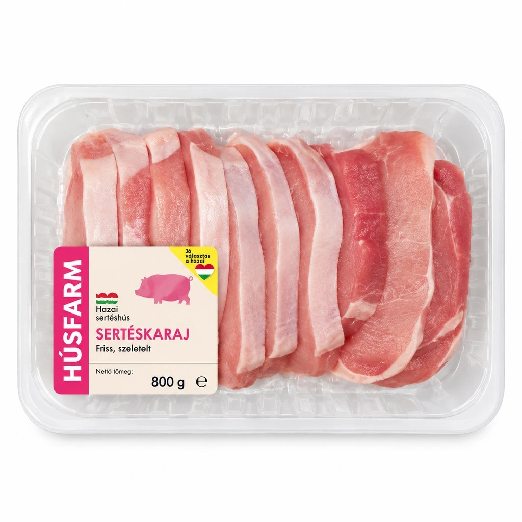 HÚSFARM Friss, szeletelt sertéskaraj
