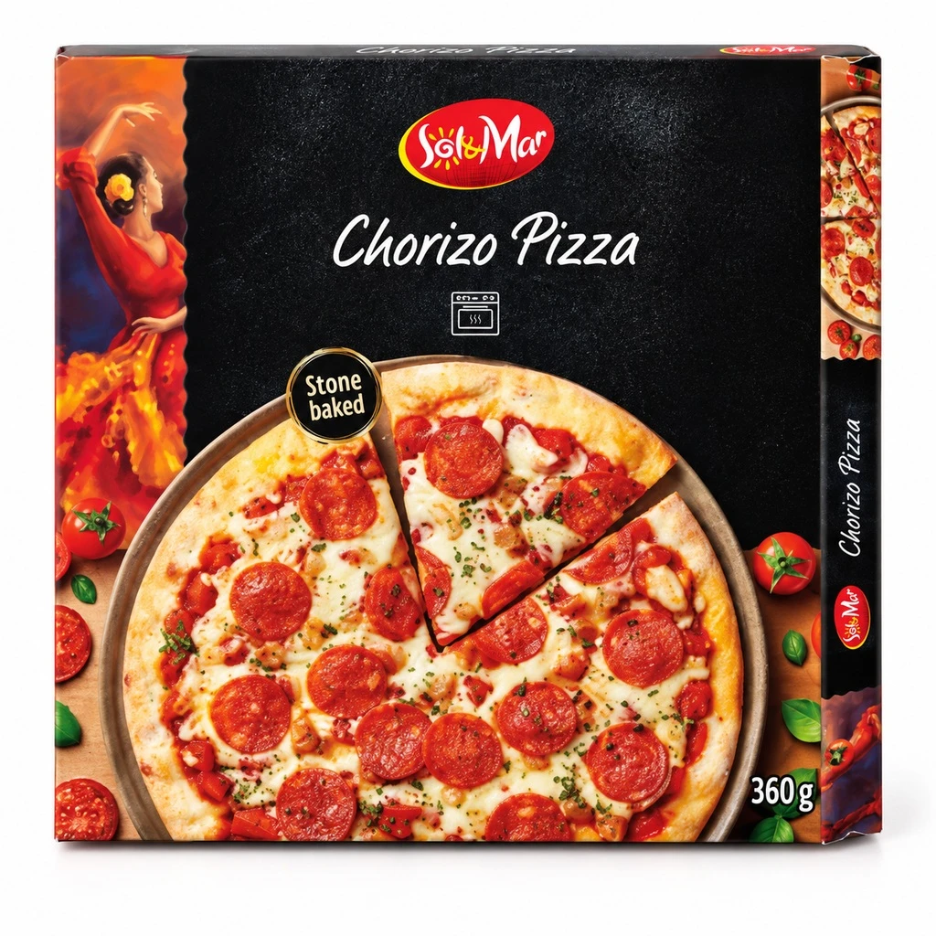 SOL&MAR Chorizo pizza