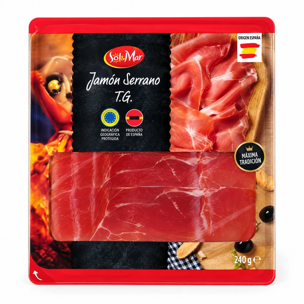 SOL&MAR Jamón serrano sonka