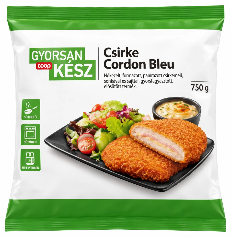 Coop Gyorsan Kész Csirke Cordon Bleu