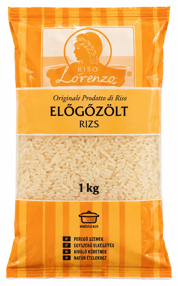 Riso Lorenzo előgőzölt rizs