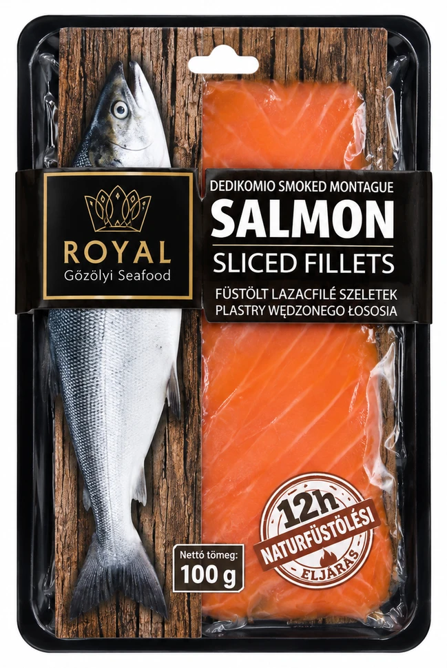 Royal Prémium füstölt lazacfilé csomagolt
